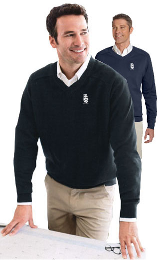 Tall Ships VNeck Sweater - Click Image to Close